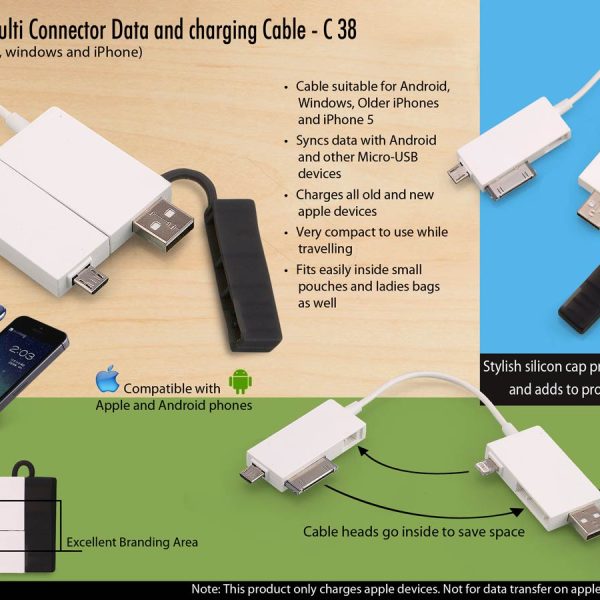Boxed: Multi connector Data and charging cable