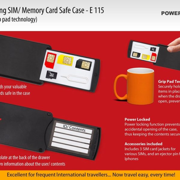 Travelling SD/Sim card safe case