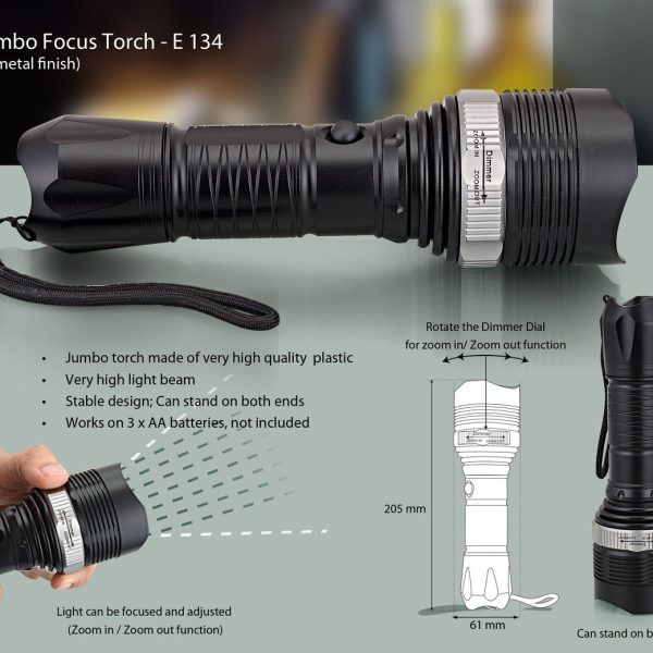 Jumbo Focus Torch (with zoom in/out function)