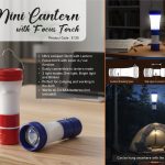 Mini Lantern with focus torch (with 3 torch modes)