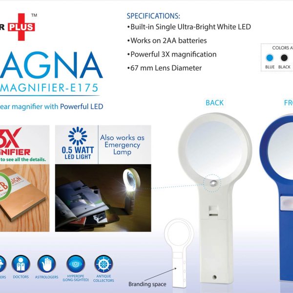 Magna: Magnifier With Lamp Function( With Half Watt LED)