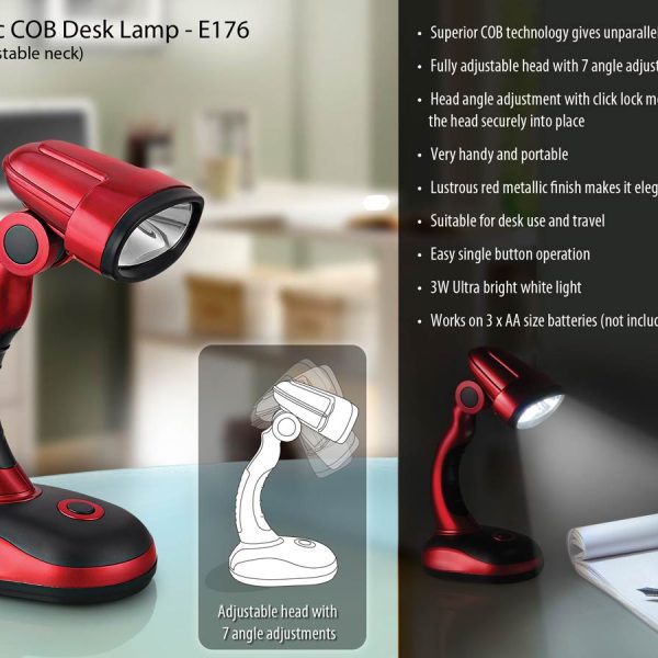 3W COB Desk Lamp (click adjustable neck)
