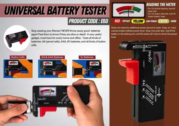 Universal battery tester