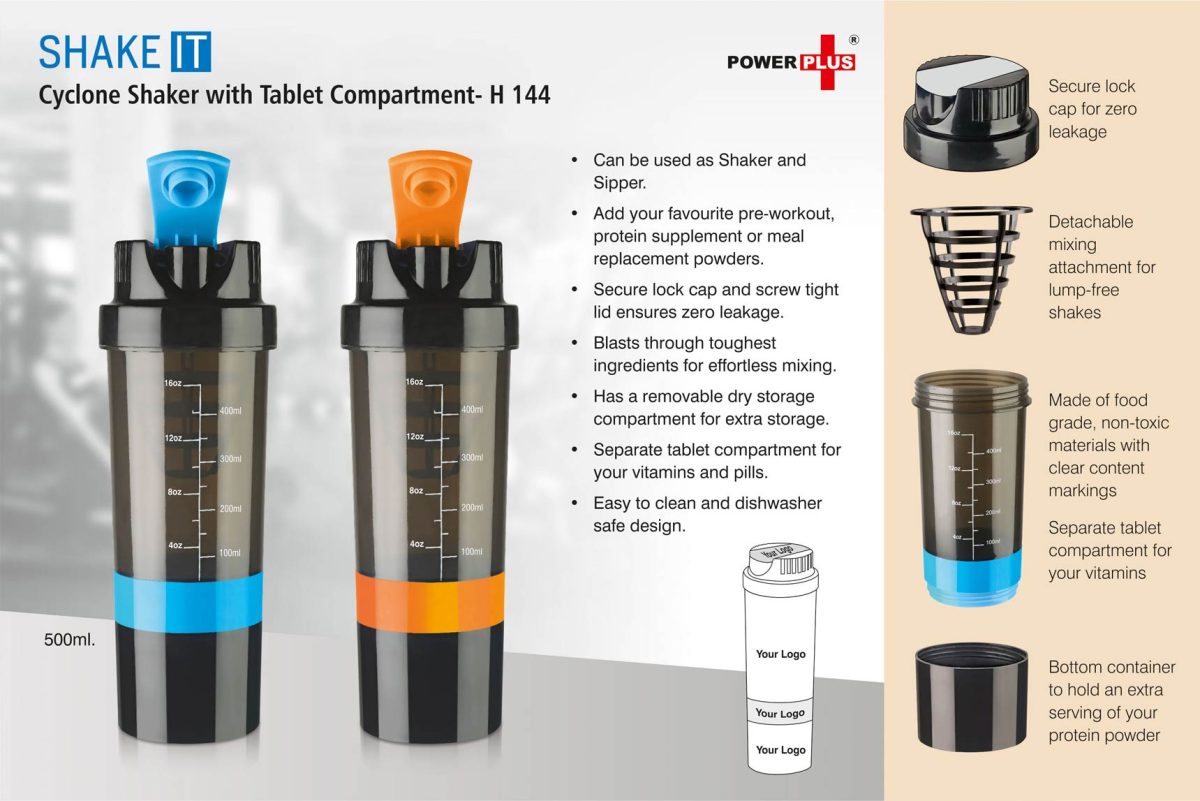 Shake it Cyclone shaker with Tablet compartment - Image 1