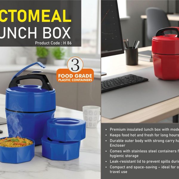 Octomeal Lunch box - 3 containers (plastic)