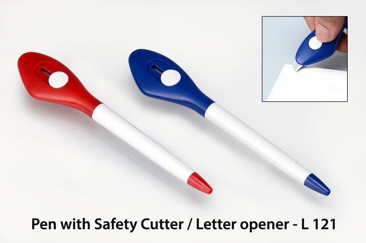 l121.jpg Pen with Safety Cutter / Letter opener - Image 1