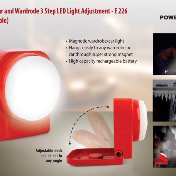 Magnetic Car and wardrode 3 step LED light (rechargeable)