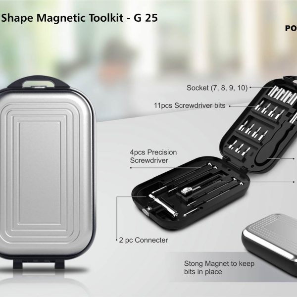 Suitcase shape magnetic toolkit (22 pc)
