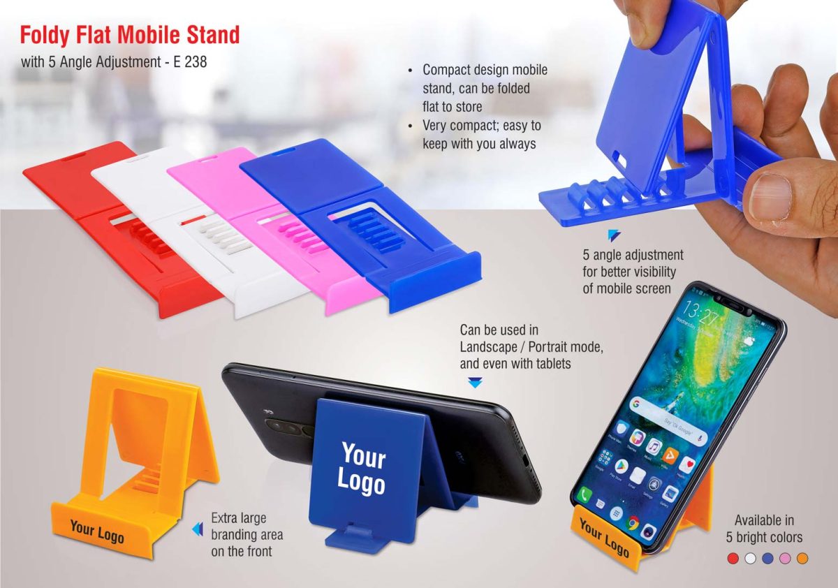 FoldyFlat mobile stand with 5 angle adjustment - Image 1