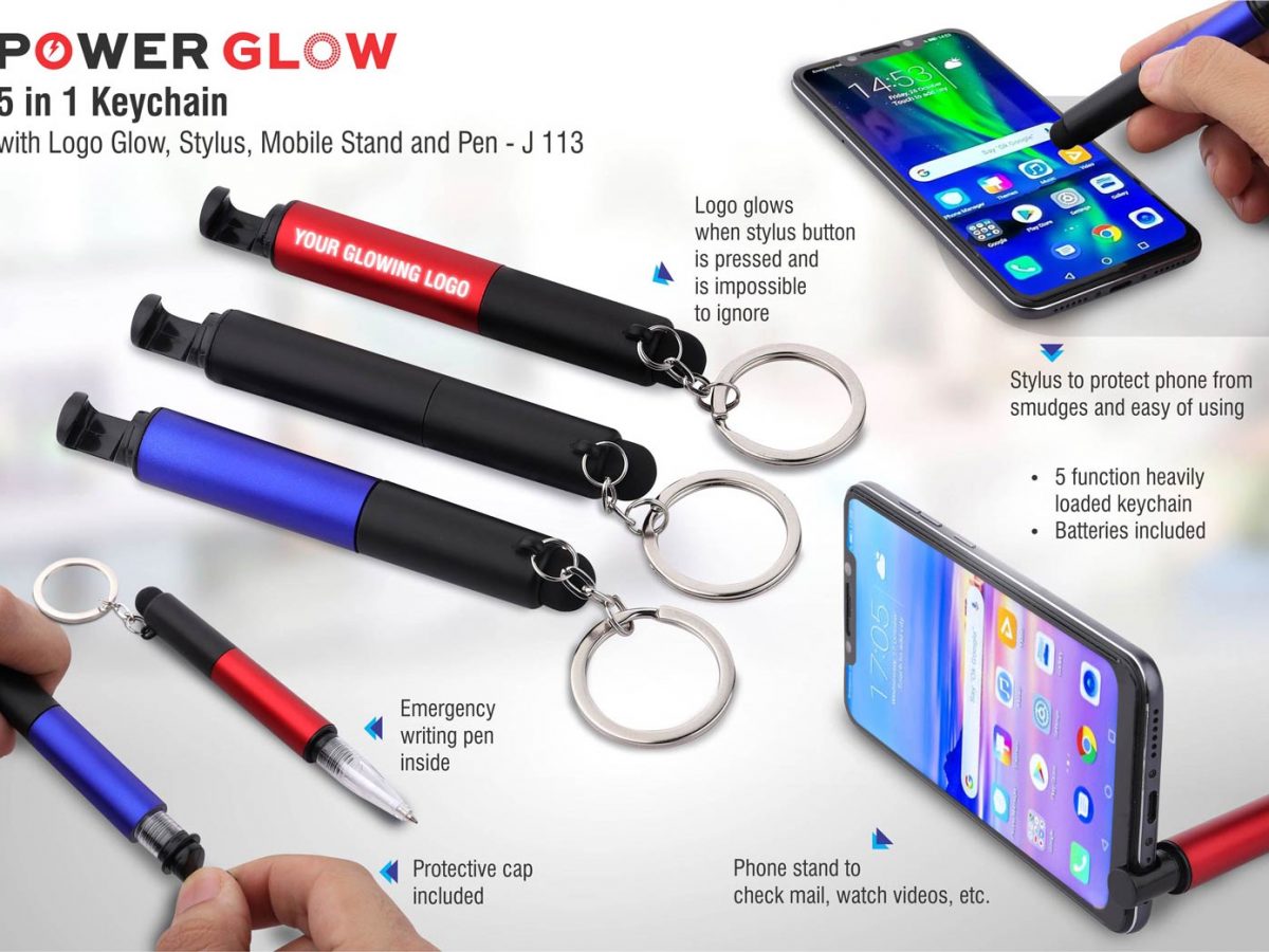 Promotional Houston Keychain/Stylus/Pen