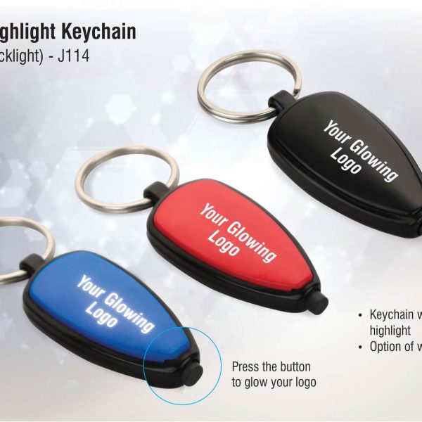 Logo highlight keychain (white backlight)