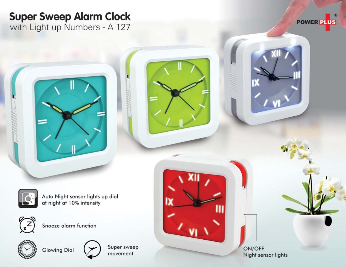 a127 Super Sweep alarm clock with Light up numbers - Image 1