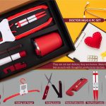 Doctor Mug set: Folding Coat hanger, Lint remover, Folding scissors, Mobile/Tablet stand, Pen/Pencil combo, Stainless steel mug | 6 pc set