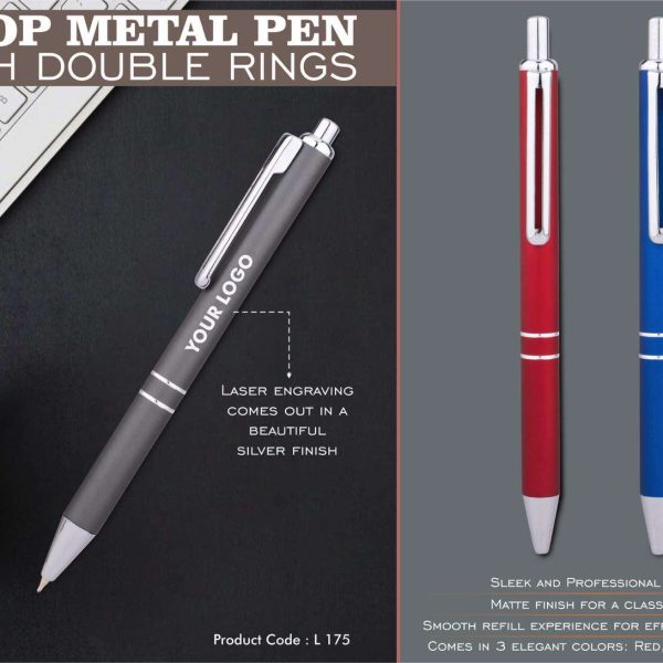 Loop Metal Pen with Double Rings