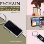 Keychain with Bottle opener and Mobile stand