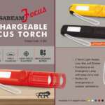 VersaBeam Focus: Rechargeable Focus Torch with 2 Light modes, Blinker and Emergency Lamp | Type C Charging | With Carabiner