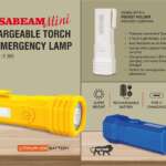 VersaBeam Mini: Rechargeable Torch with 2 Light modes, Blinker and Emergency Lamp | Type C Charging | With Pocket Clip