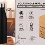 Cola Single Wall bottle 1L : Colored