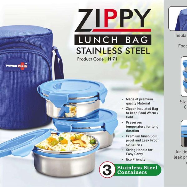 Zippy Lunch bag- 3 containers (metal)