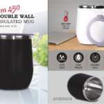 Plum 450: Double wall Insulated Mug | Keeps hot for 4-5 hours | Capacity 450ml Approx