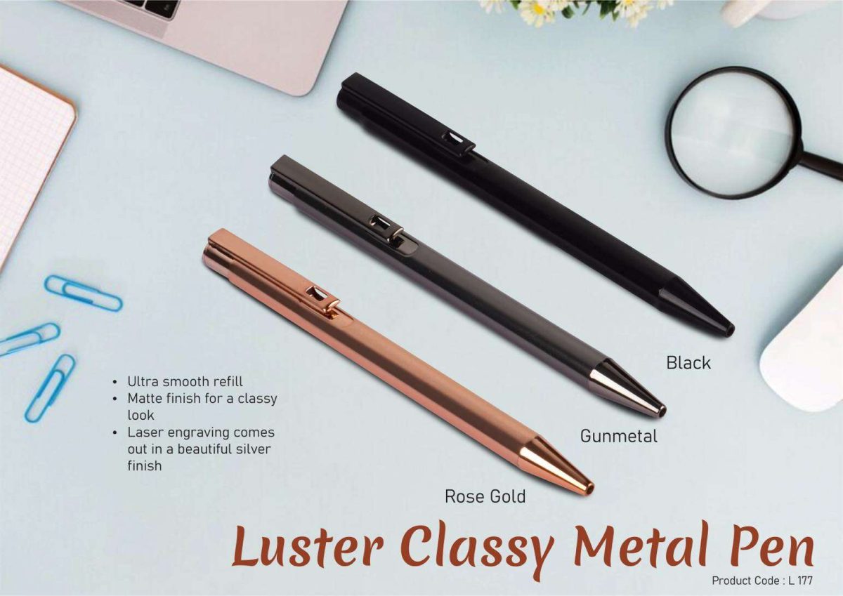 l177.jpg Luster Classy Metal Pen - Image 1