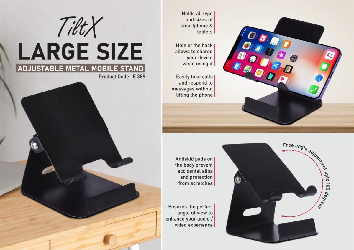 TiltX: Large size Adjustable metal mobile stand - Image 1