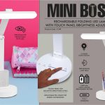 Mini Boss: Rechargeable Folding LED lamp with Touch panel Brightness adjustment | Detachable pen stand | 3 Color light option