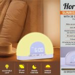 Horizon: Sunrise clock with 30 step Lamp | Easy press anywhere function for light