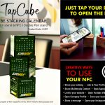 TapCube: 3 Cube Stacking Calendar with Pen stand & NFC | Double Pen stand