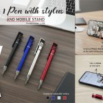 3 in 1 Pen with stylus and mobile stand | Hidden stylus with detachable phone stand